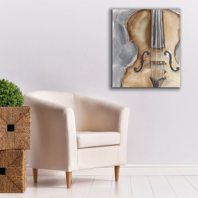 Watercolor Instrument Study 4' by Ethan Harper Canvas Wall Art,