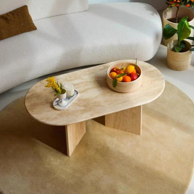 Wabi-sabi Wind Tunnel stone vintage coffee table