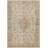 Oriental Machine Made Power Loomed Polyester Area Rug in Beige/Blue-1135410191