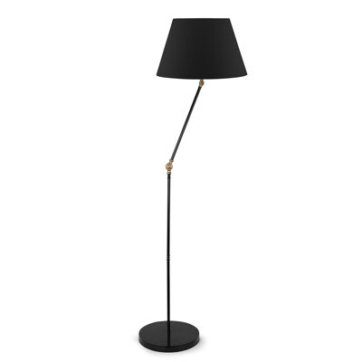 55.1'' Black Task Floor Lamp