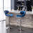 Annetra Velvet Upholstered Adjustable Swivel Barstool-2018900988