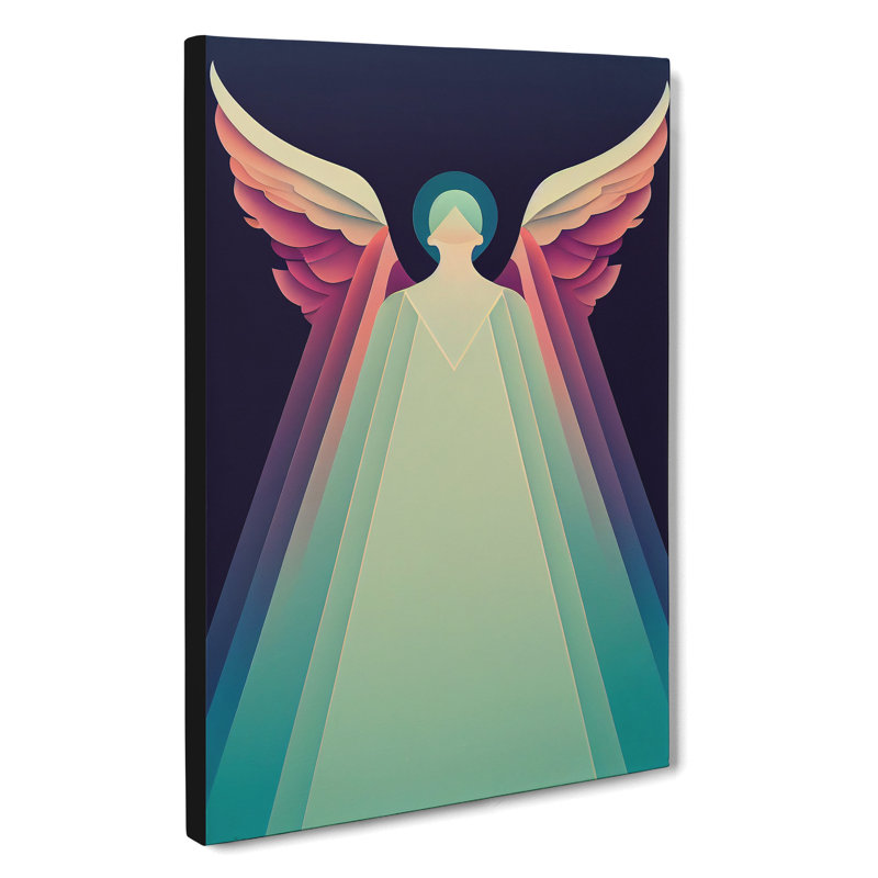 Art Deco Angel Vol.1 - Print, Wrapped Canvas, 60cm H x 40cm W x 3cm D