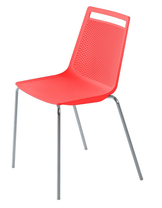 Chaise d'invité Akami, rouge