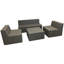 Amling 3 Seater Faux Leather Sofa