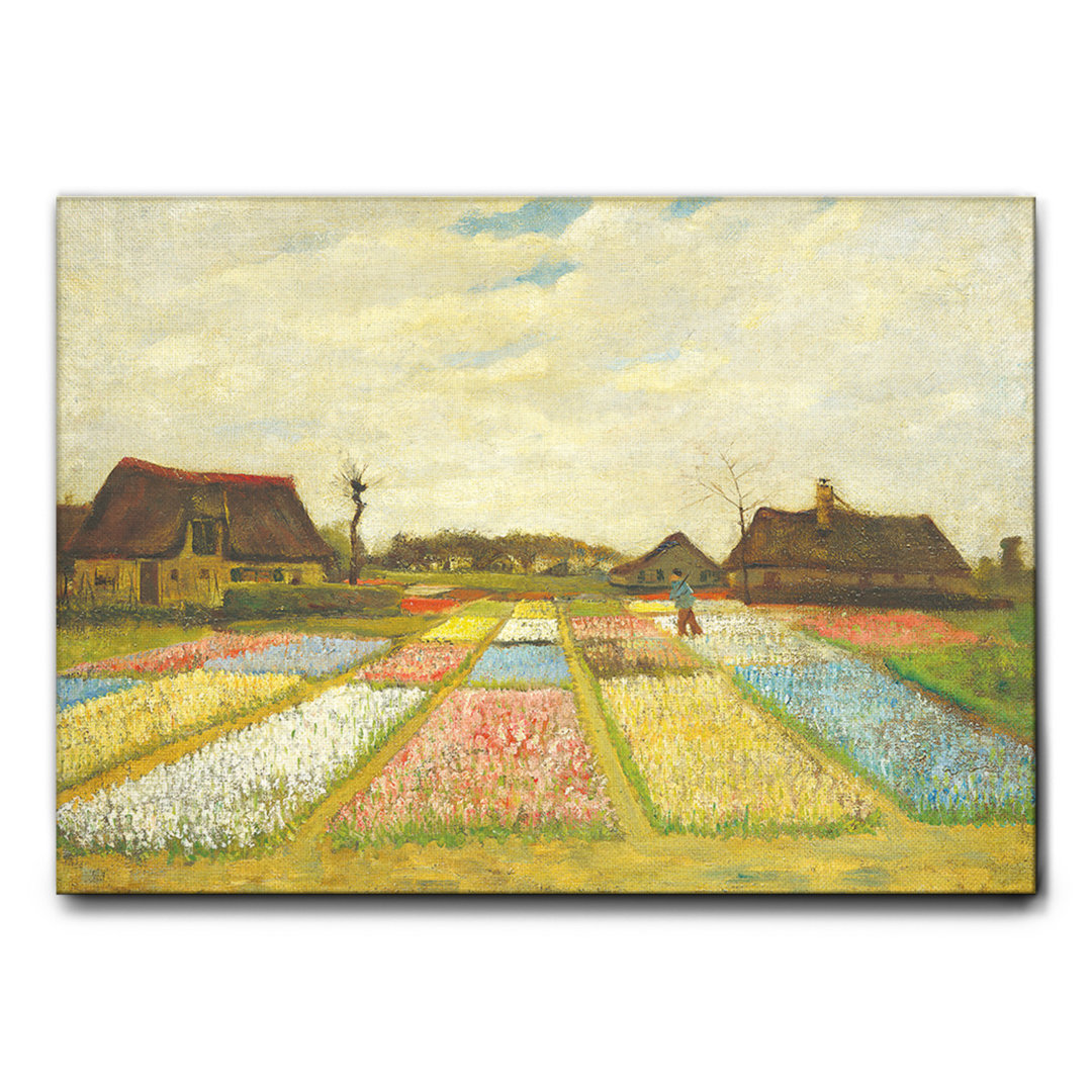 Leinwandbild Blumenbeete in Holland von Vincent Van Gogh