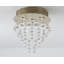 Plafonnier encastré en cristal 4 lumières Transitional-112910342