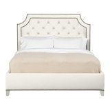 Audrey/Asher Queen Tufted Upholstered Low Profile Panel Bed