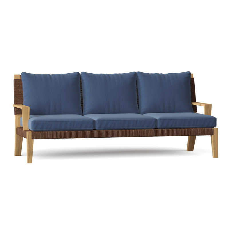 Hadley Outdoor 3 - Seat Patio Sofa, Hadley Hemp, Ash