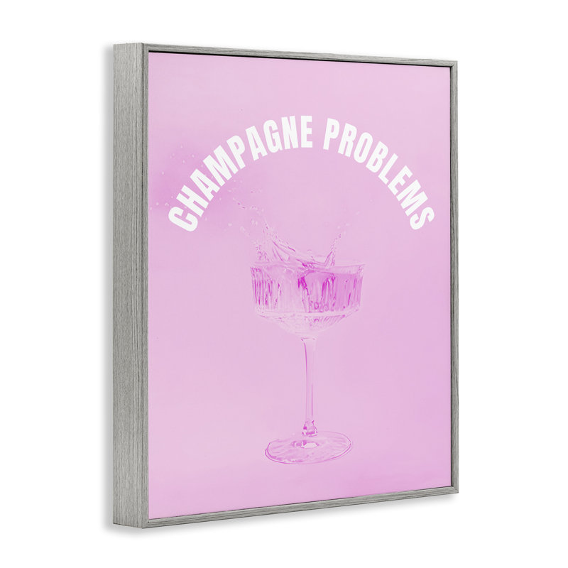  «Champagne Problems», estampe numérique par House of Lulu, Estampe numérique Farmhouse, H 14 po x l 11 po