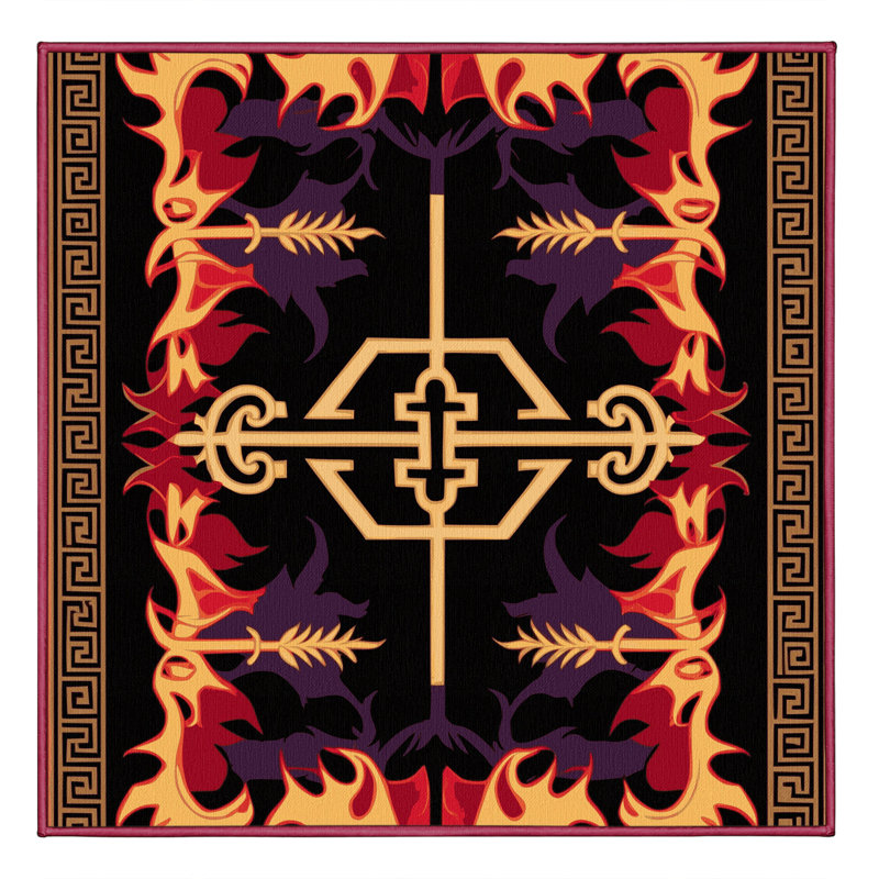 Aurum Mosaic Rug, Square 7'