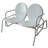 Arbaaz Steel Outdoor Glider Bench-1741961033