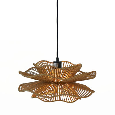 Luminaire suspendu tissé à la main exquis avec un style polyvalent pour tous les décors