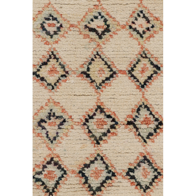 Moroccan Handmade Kilim Silk Geometric Area Rug, Square 4'
