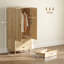 Khallil 2 Door Manufactured Wood Wardrobe