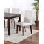 Table de salle à manger moderne 6 pièces ensemble de chaises de salle à manger 4X et un banc frêne têtes de clou en bois d'hévéa polyfibre-466691321