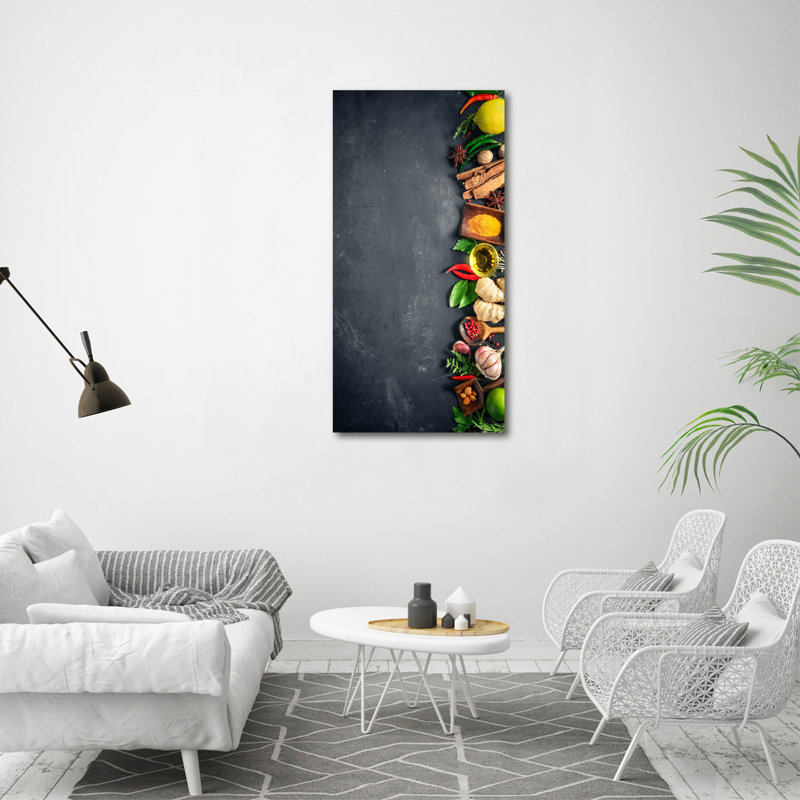 Spices And Herbs - Wrapped Canvas Print