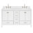 Cambridge 60.25'' Double Bathroom Vanity with Carrara Quartz Top-217023005