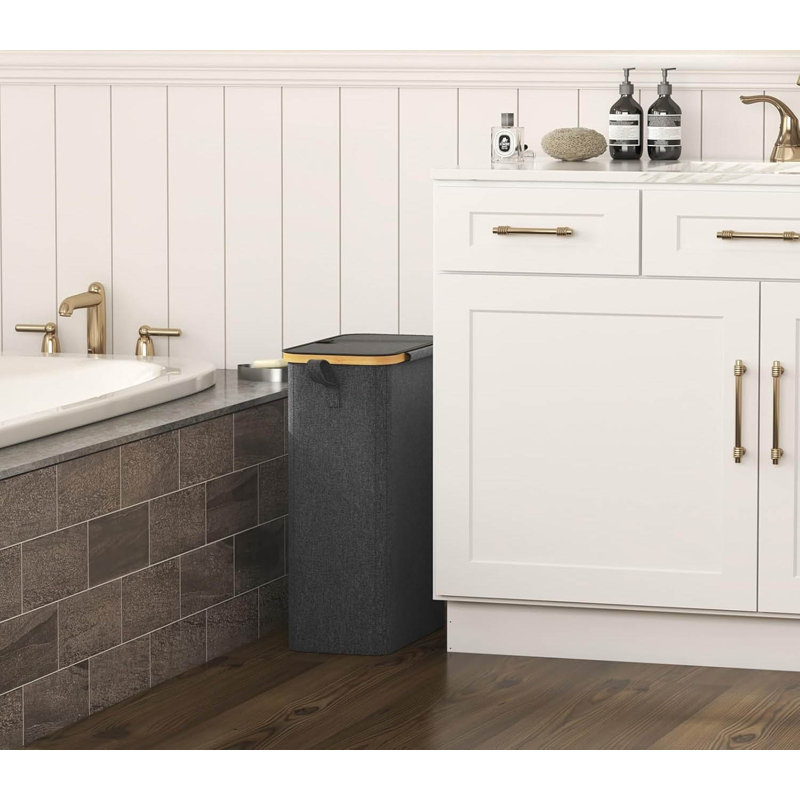 Laundry Hamper, Dark Grey