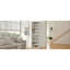 Bibliothèque de rangement à 8 couches en MDF blanc propre et réglable pour la présentation et l'organisation de CD, DVD, livres et maison-129502838
