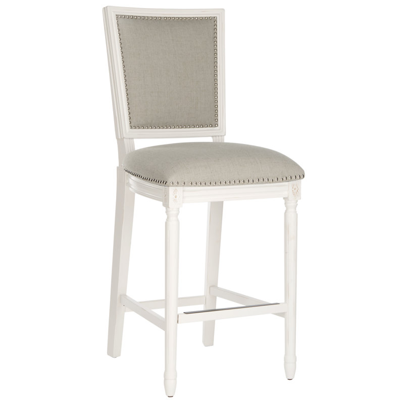 Counter & Bar Stool, Light Gray/ Cream Frame, Bar Stool (30" Seat Height)