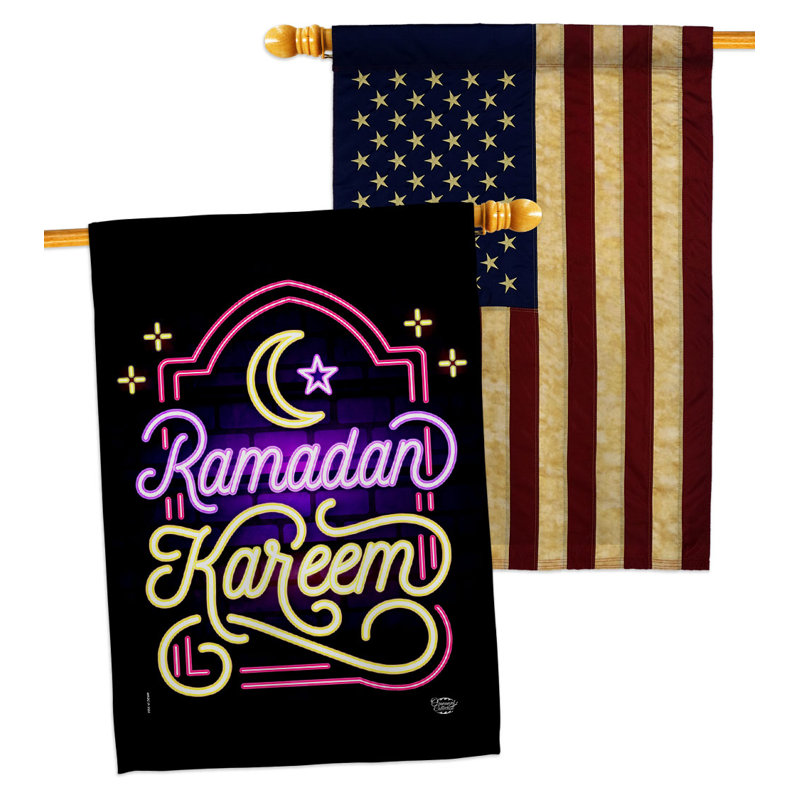 Drapeau de maison en polyester 40 x 28 po à 2 côtés
