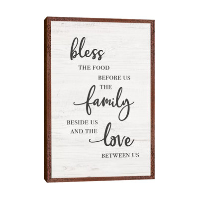 Bless Family Love - Print on Canvas
