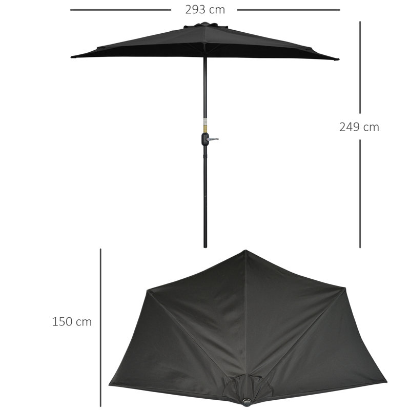 Aretzi 293cm Market Parasol