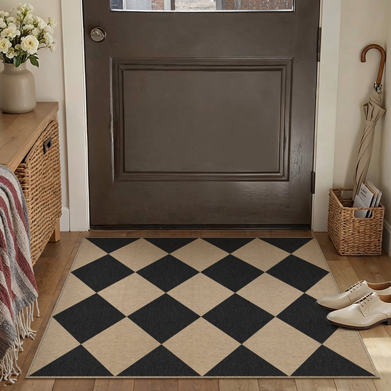 Tapis intérieur / extérieur Kason, Rectangle 2' x 3'