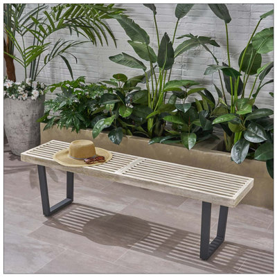 Acacia Wood Patio Bench