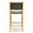 Banda Teak & Woven Leather Counter Height Stool-123280145