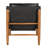 Luther Chair, Ebony Black Leather