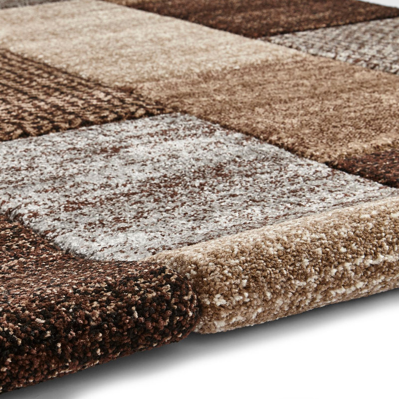 Bahnu area rug Machine Woven Rectangle Beige/Grey