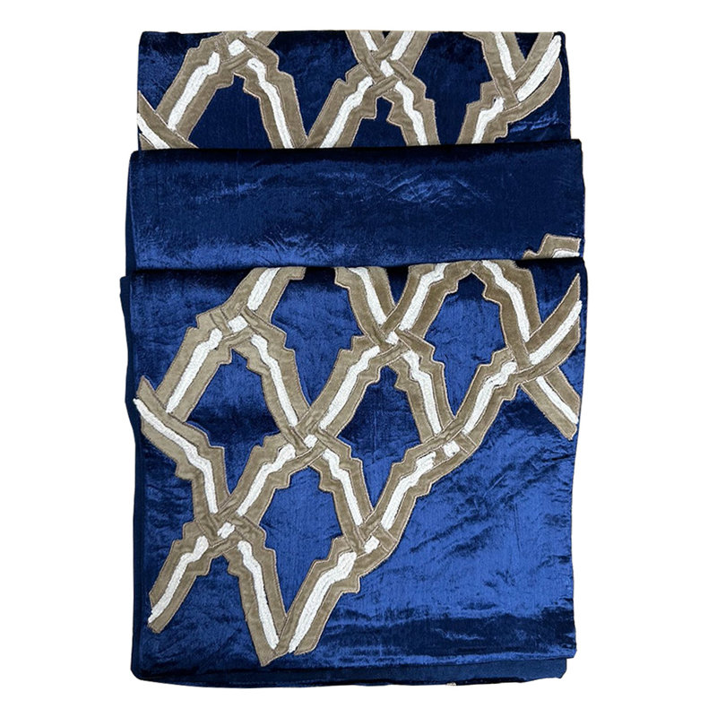 Stratford Velvet Embroidered Table Runner
