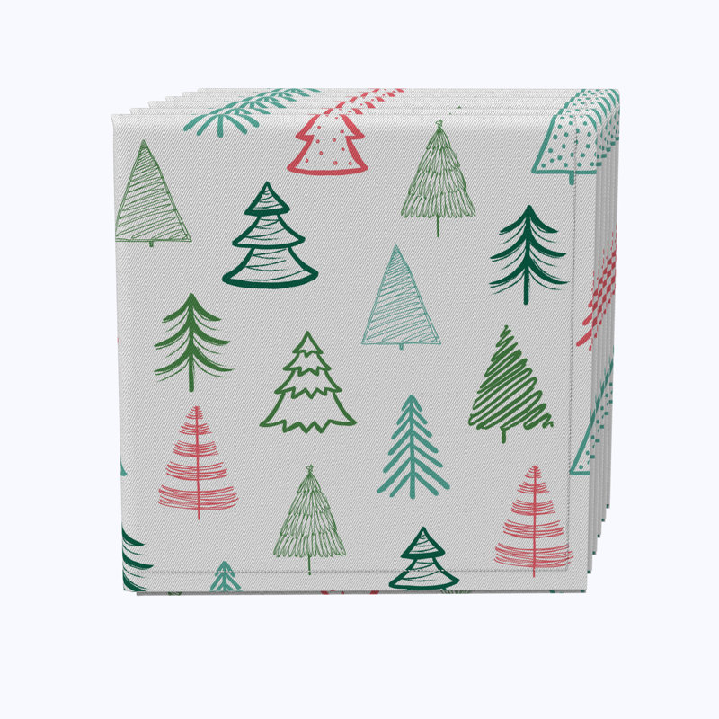 Effrosini Cotton Abstract Square Napkin