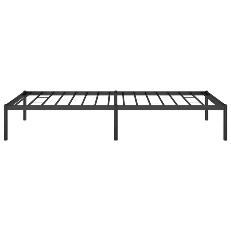 Bintou UK Super King - DE 180 X 200 Cm Metal Bed, Black, 100 x 190cm