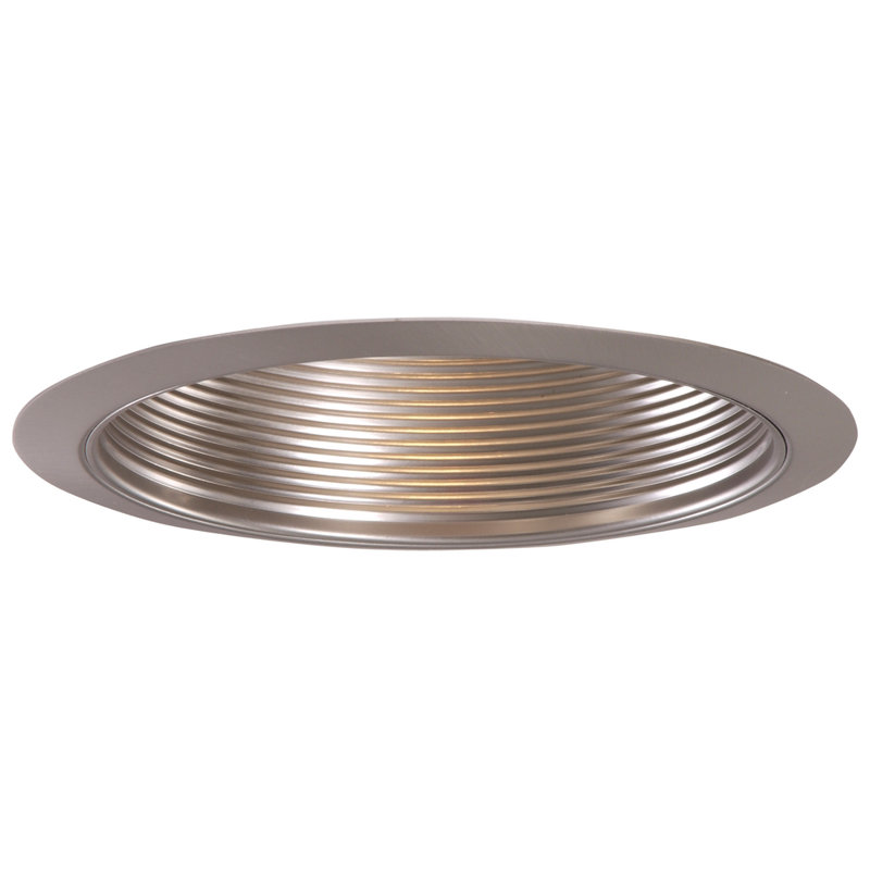 6'' Baffle Recessed Trim, Satin Nickel