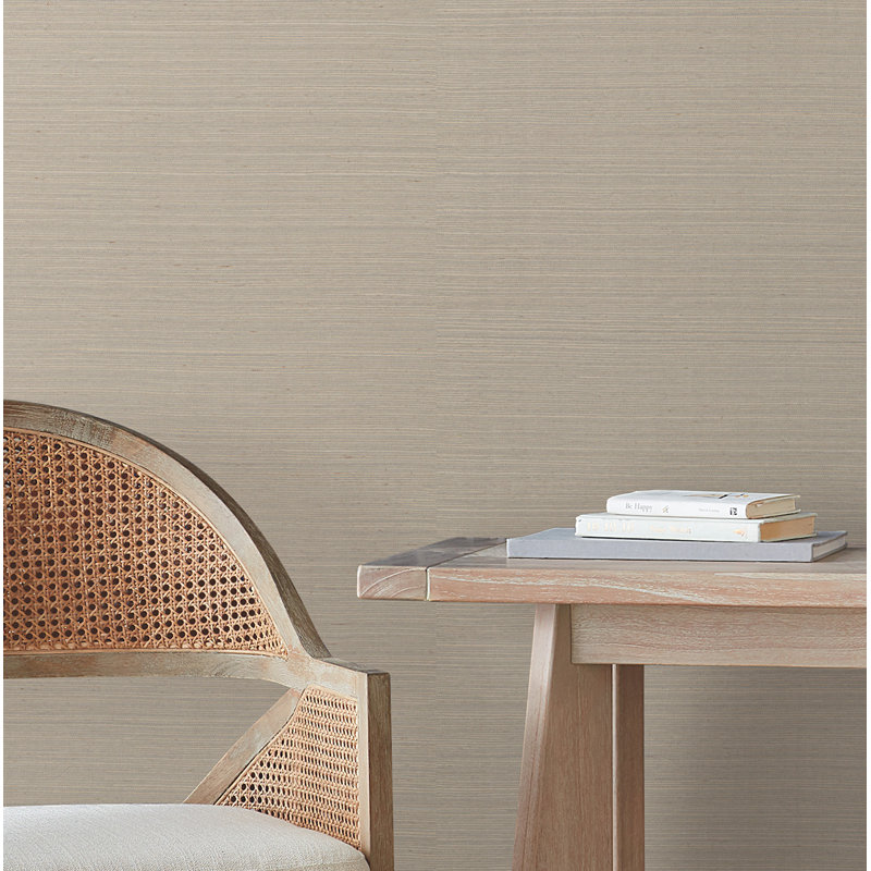 Papier peint en peluche et sisal Weatherhill, Gris chaleureux