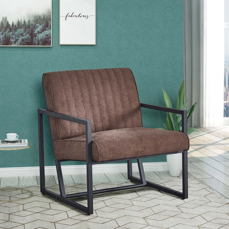 Versatile Convertible Sleeper Chair Sofa Bed for Compact Spaces, Brown Fabric