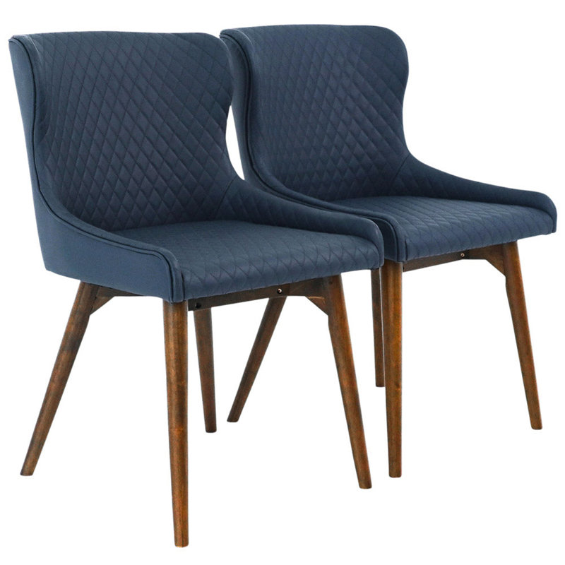 Ensemble de 2 chaises de salle à manger Robin - Cuir végétalien