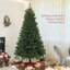 Arbre de Noël artificiel 7,5 pi, arbre de Noël avec 1346 branches, ouverture automatique, décoration des Fêtes avec base en acier pour bureau à domicile, vert-1753043505