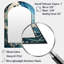 Teal Yellow Ocean Oceanic Odyssey Patchwork II - Teal Coastal Arch Wall Mirror-204483801