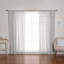 Glenn Cotton Semi Sheer Curtain Panel Pair