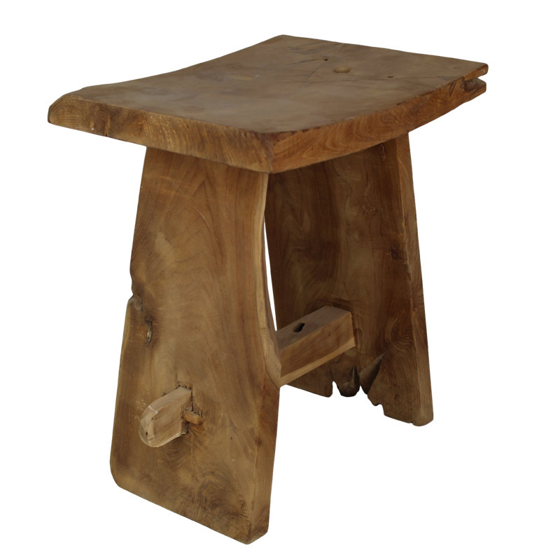 Yellow Pine Solid Wood Accent Stool
