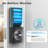 G6 Smart Keyless Entry Door Lock with Handle - APP & 2.4G Wi-Fi Control, Built-in Doorbell, Fingerprint & Keypad-111514946