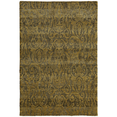 Tapis doré à motif treillis et treillis Temujin
