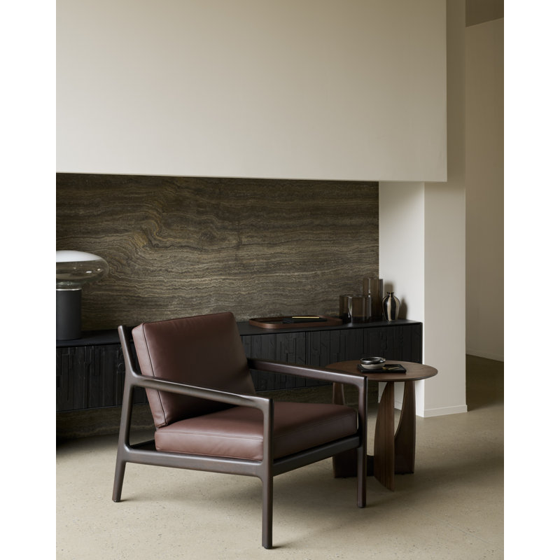 Jack Lounge Chair, Burgundy Leather