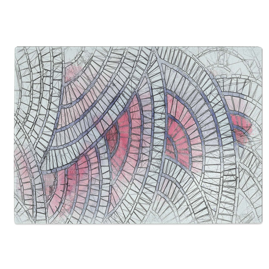 Glass Mosaic Circles in Abstract Chopping Board