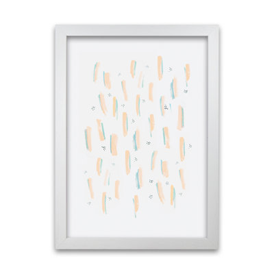 Brush Strokes Mustard 1 Piece Wall Art