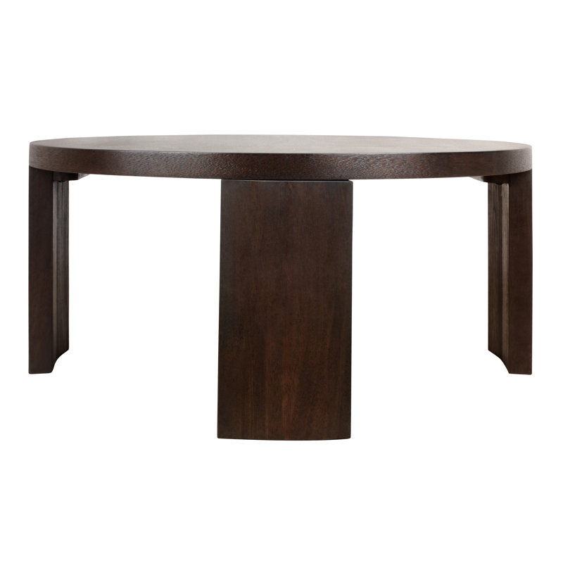 Londyn 36" Round Coffee Table, Dark Brown, Dark Brown