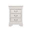 Charmante table de chevet traditionnelle blanche-103129658